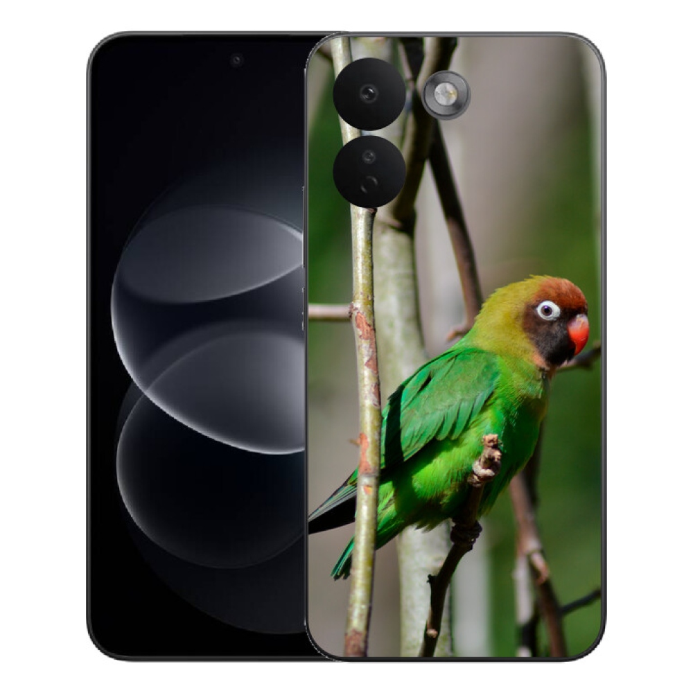 Gelový kryt mmCase na Xiaomi Redmi Note 17 Pro Max 5G - papoušek agapornis
