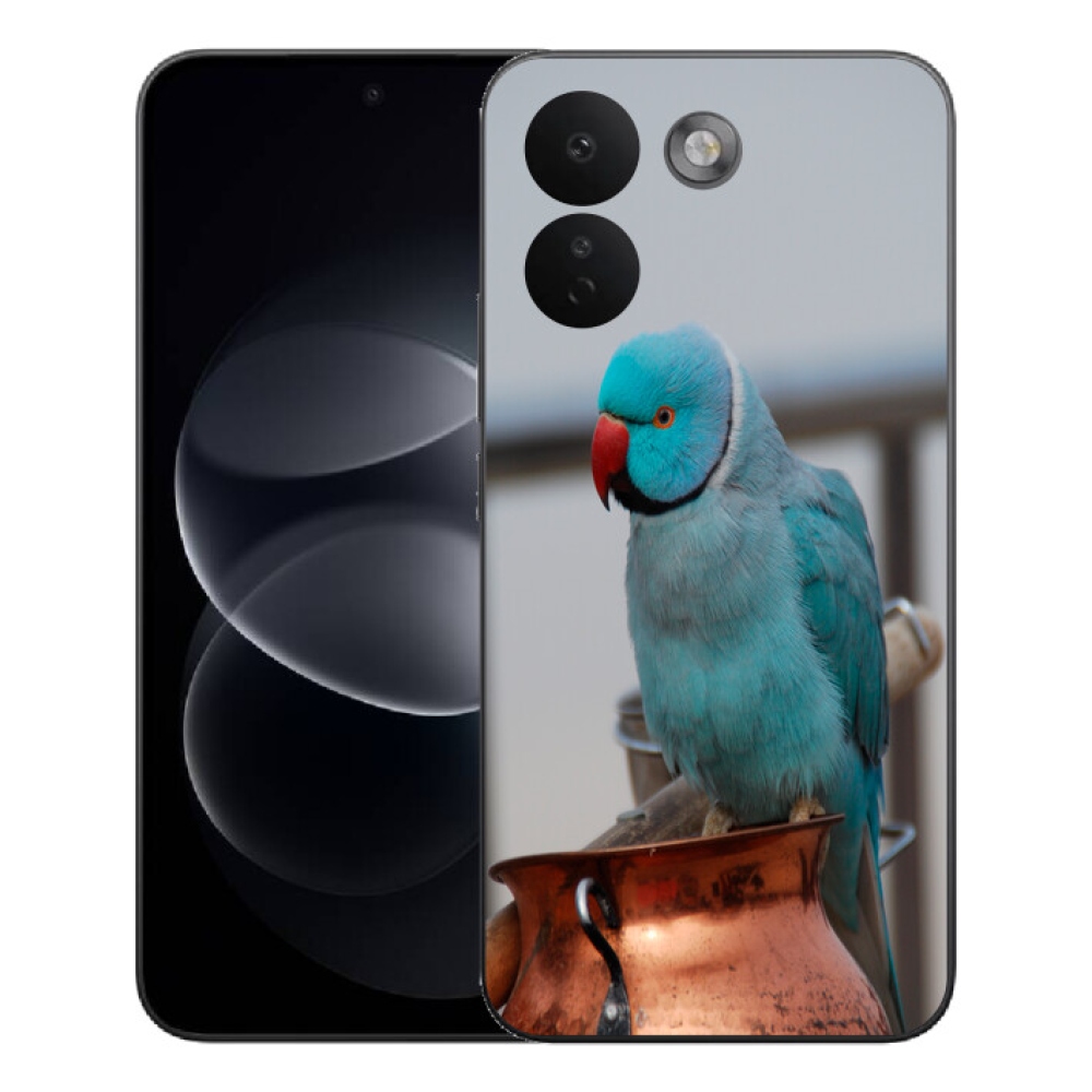 Gelový kryt mmCase na Xiaomi Redmi Note 17 Pro Max 5G - papoušek alexandr modrý