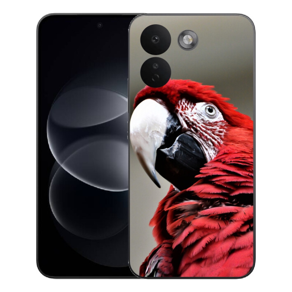 Gelový kryt mmCase na Xiaomi Redmi Note 17 Pro Max 5G - papoušek ara červený
