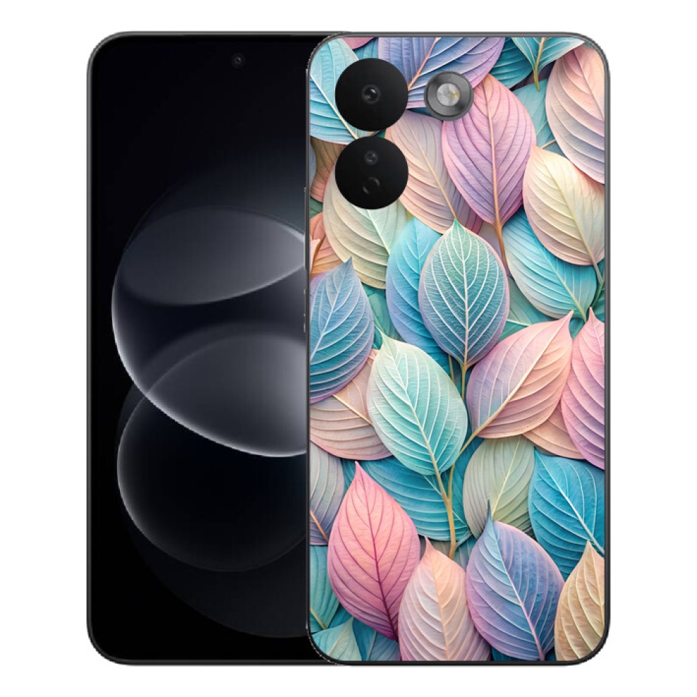 Gelový kryt mmCase na Xiaomi Redmi Note 17 Pro Max 5G - pastelové listy