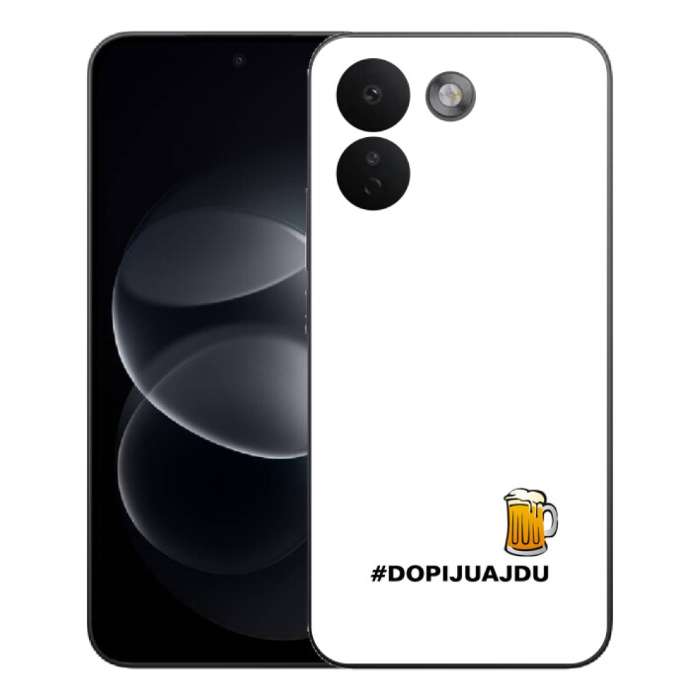 Gelový kryt mmCase na Xiaomi Redmi Note 17 Pro Max 5G - pivní motiv 1 bílé pozadí