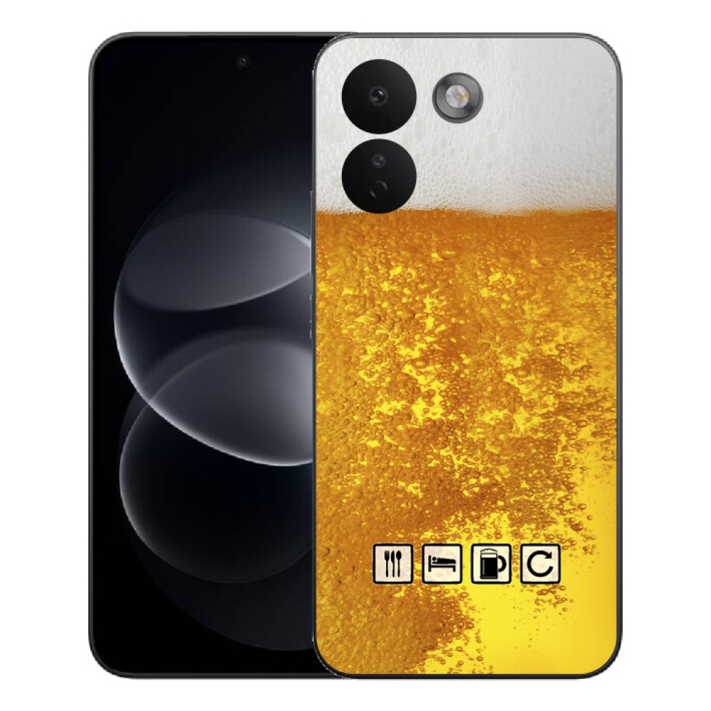 Gelový kryt mmCase na Xiaomi Redmi Note 17 Pro Max 5G - pivní motiv 3