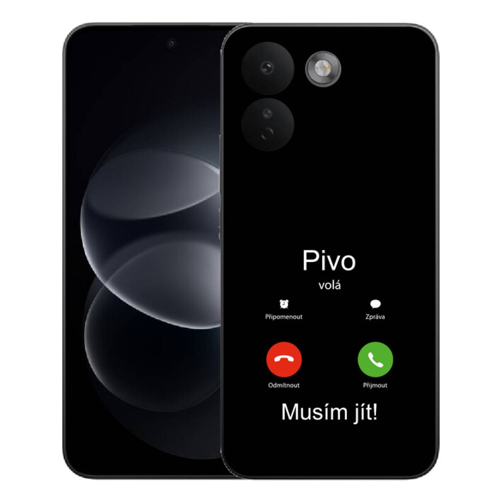 Gelový kryt mmCase na Xiaomi Redmi Note 17 Pro Max 5G - pivo volá černé pozadí