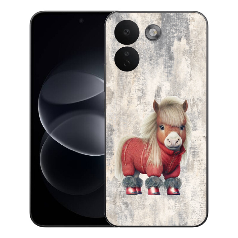 Gelový kryt mmCase na Xiaomi Redmi Note 17 Pro Max 5G - poník ve svetru