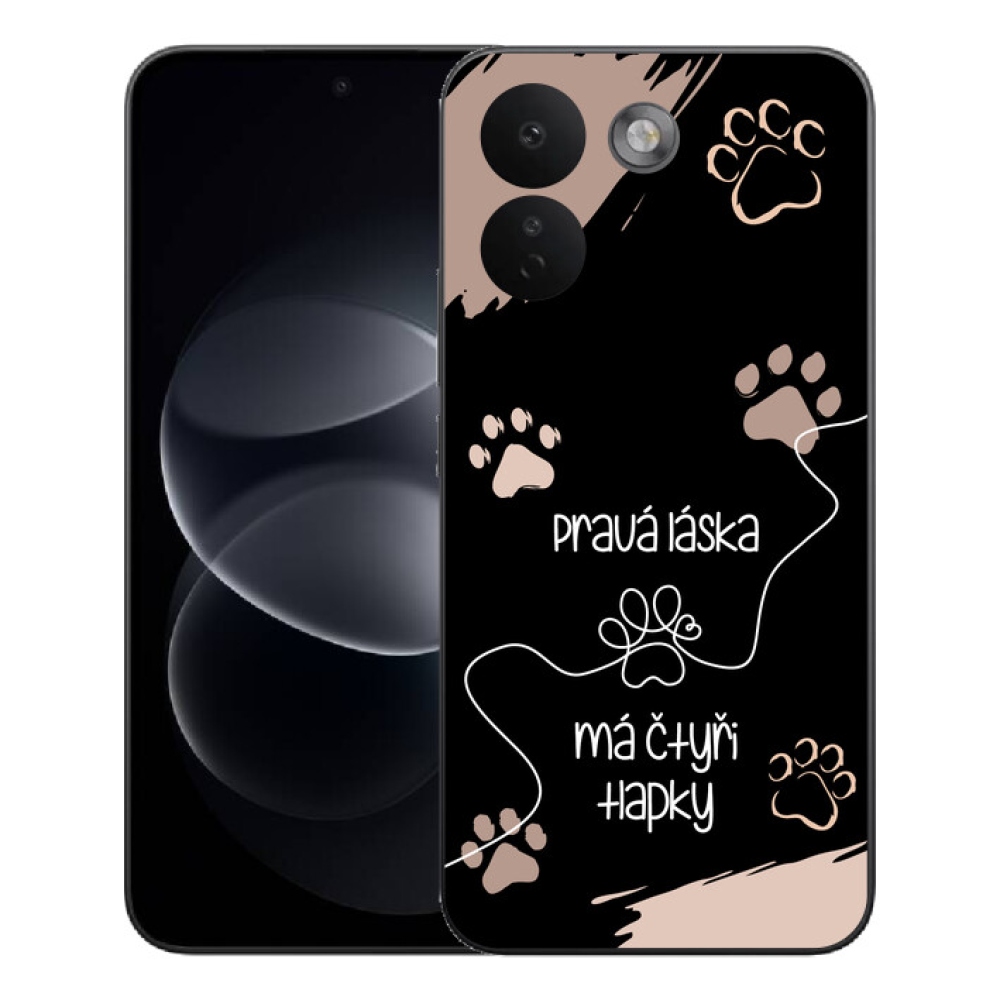 Gelový kryt mmCase na Xiaomi Redmi Note 17 Pro Max 5G - psí motiv 1 černé pozadí