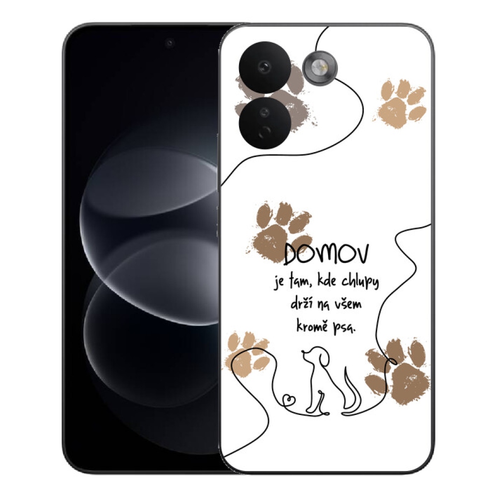 Gelový kryt mmCase na Xiaomi Redmi Note 17 Pro Max 5G - psí motiv bílé pozadí