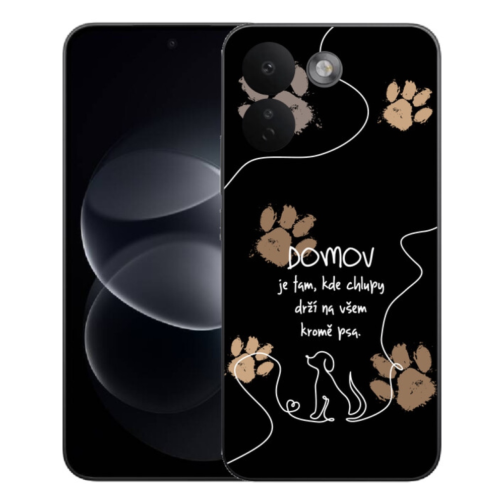 Gelový kryt mmCase na Xiaomi Redmi Note 17 Pro Max 5G - psí motiv černé pozadí