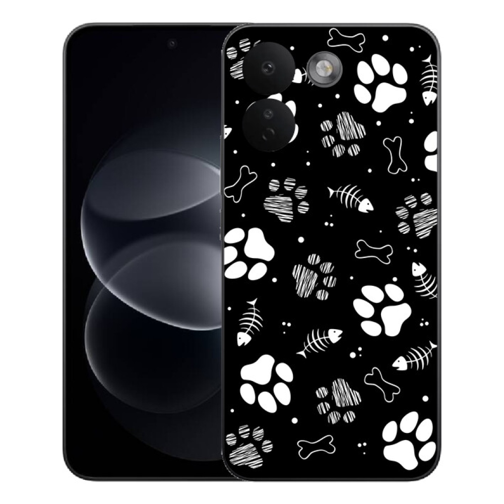 Gelový kryt mmCase na Xiaomi Redmi Note 17 Pro Max 5G - psí tlapky