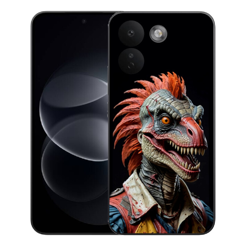 Gelový kryt mmCase na Xiaomi Redmi Note 17 Pro Max 5G - punk dinosaurus