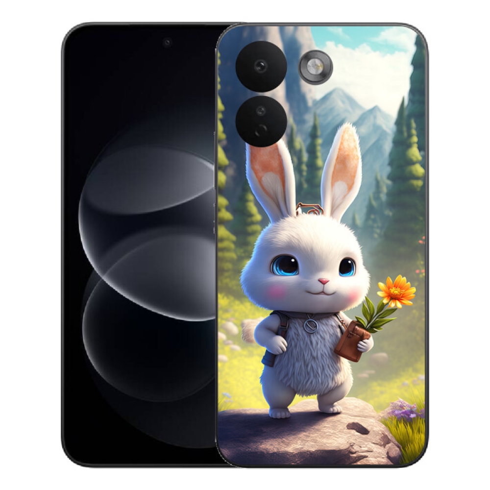 Gelový kryt mmCase na Xiaomi Redmi Note 17 Pro Max 5G - roztomilý králíček