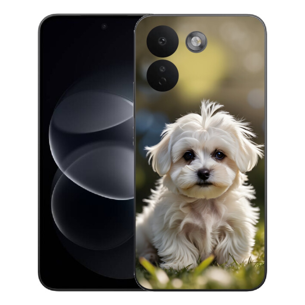 Gelový kryt mmCase na Xiaomi Redmi Note 17 Pro Max 5G - roztomilý maltézský psík