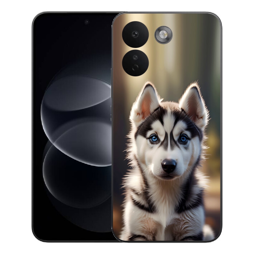 Gelový kryt mmCase na Xiaomi Redmi Note 17 Pro Max 5G - roztomilý sibiřský husky