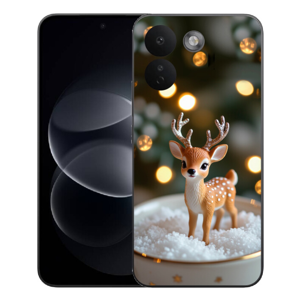 Gelový kryt mmCase na Xiaomi Redmi Note 17 Pro Max 5G - roztomilý vánoční jelen