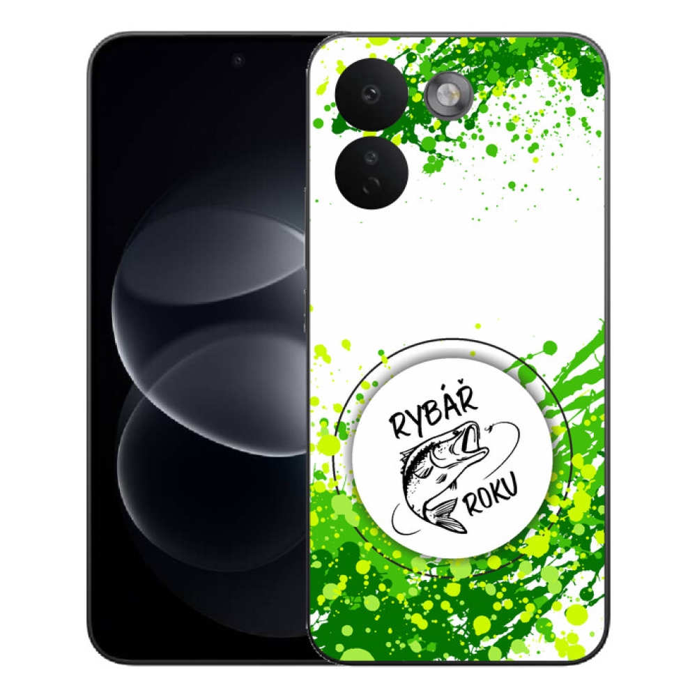 Gelový kryt mmCase na Xiaomi Redmi Note 17 Pro Max 5G - rybář roku bílé pozadí