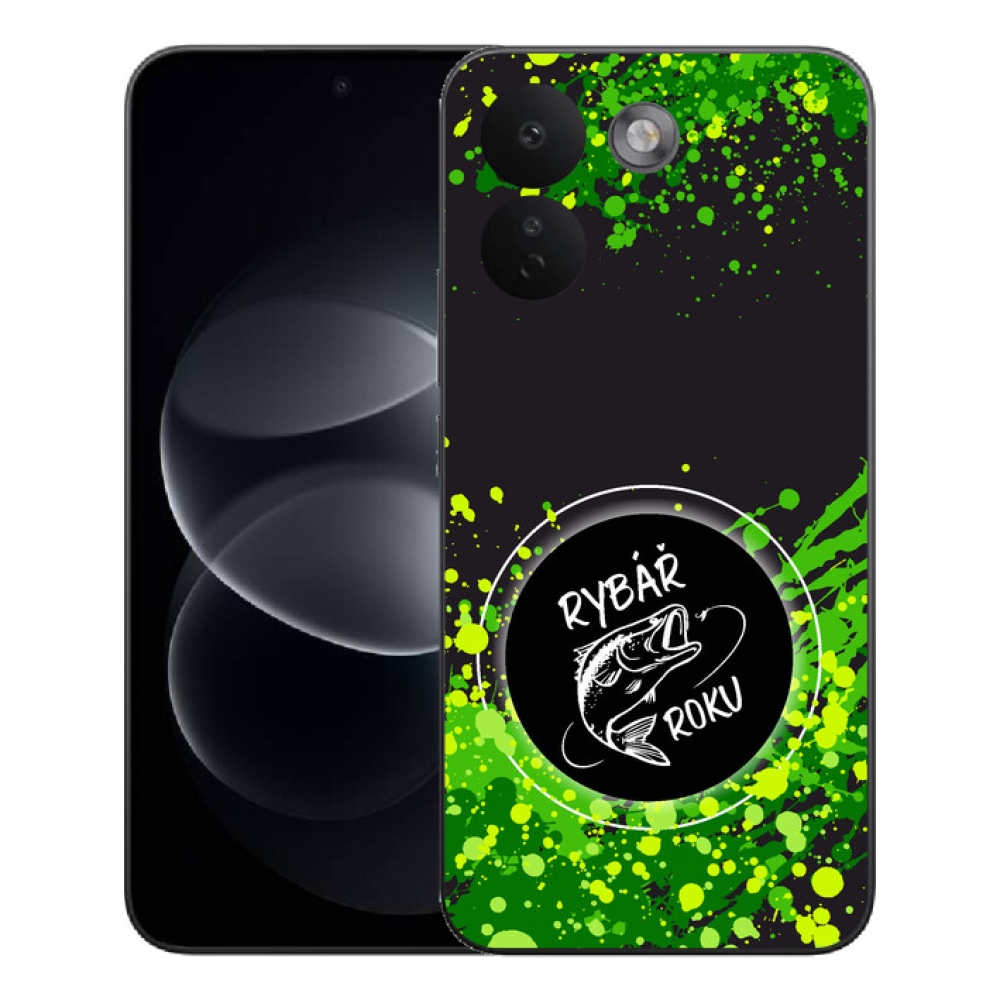 Gelový kryt mmCase na Xiaomi Redmi Note 17 Pro Max 5G - rybář roku černé pozadí