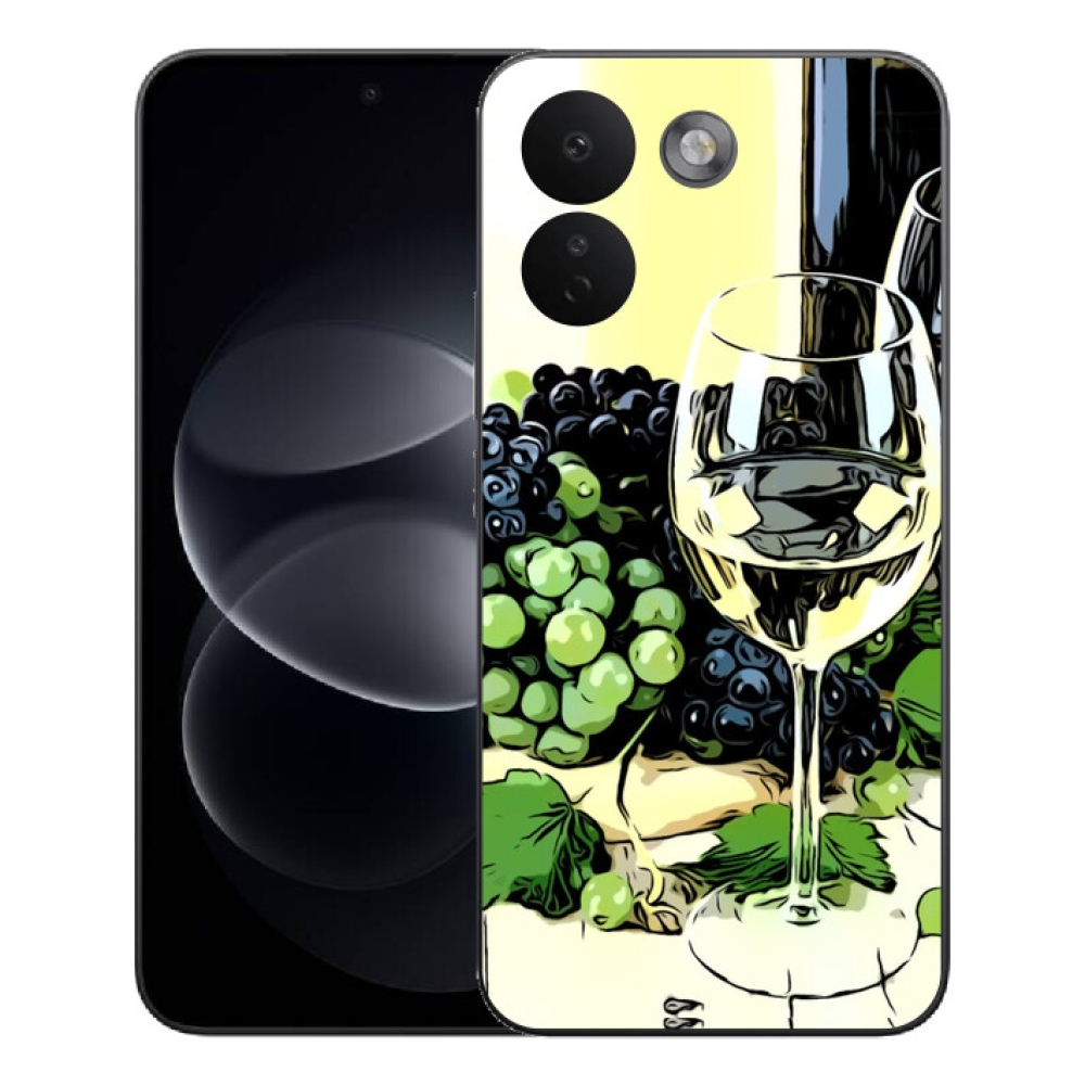 Gelový kryt mmCase na Xiaomi Redmi Note 17 Pro Max 5G - sklenka vína