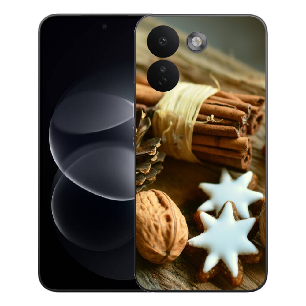 Gelový kryt mmCase na Xiaomi Redmi Note 17 Pro Max 5G - skořice a perníčky
