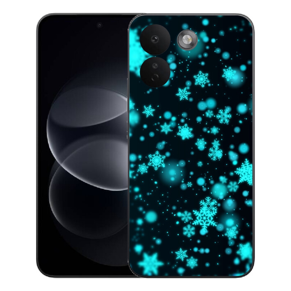Gelový kryt mmCase na Xiaomi Redmi Note 17 Pro Max 5G - sněhové vločky 1