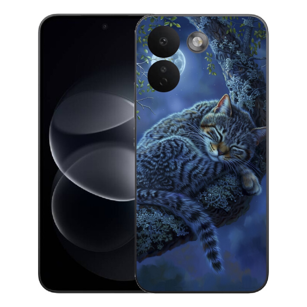 Gelový kryt mmCase na Xiaomi Redmi Note 17 Pro Max 5G - spící kočka