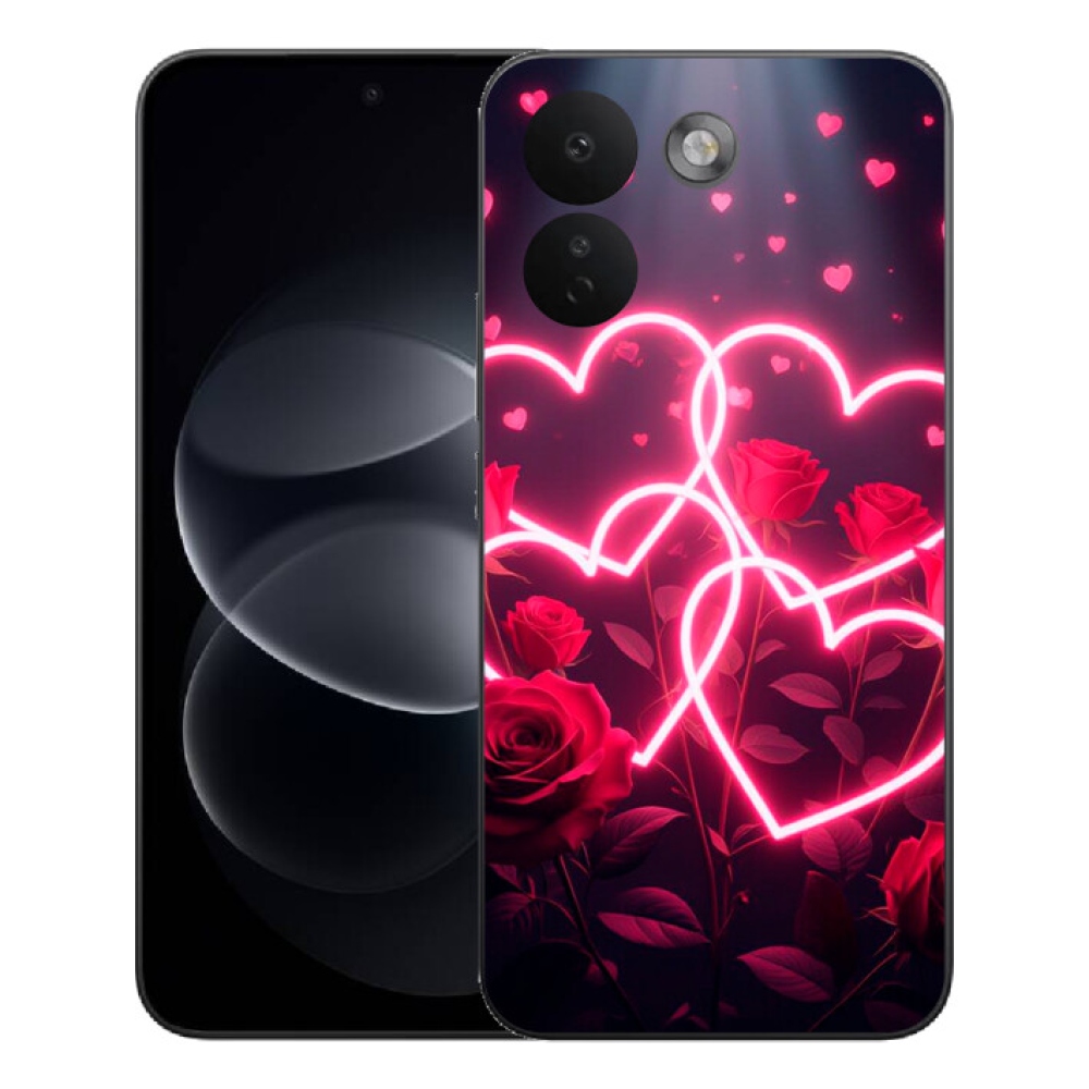 Gelový kryt mmCase na Xiaomi Redmi Note 17 Pro Max 5G - srdce lásky