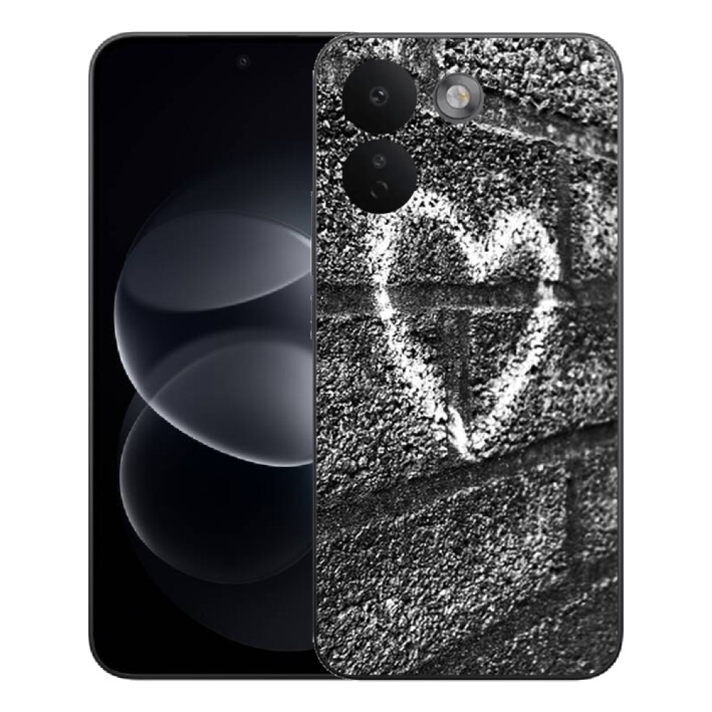 Gelový kryt mmCase na Xiaomi Redmi Note 17 Pro Max 5G - srdce na zdi