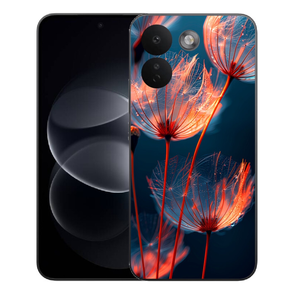 Gelový kryt mmCase na Xiaomi Redmi Note 17 Pro Max 5G - světélkující chmýří
