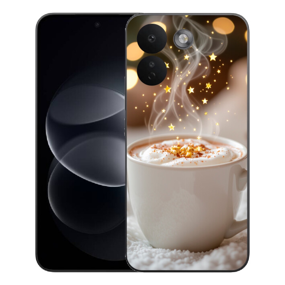 Gelový kryt mmCase na Xiaomi Redmi Note 17 Pro Max 5G - vánoční horký nápoj