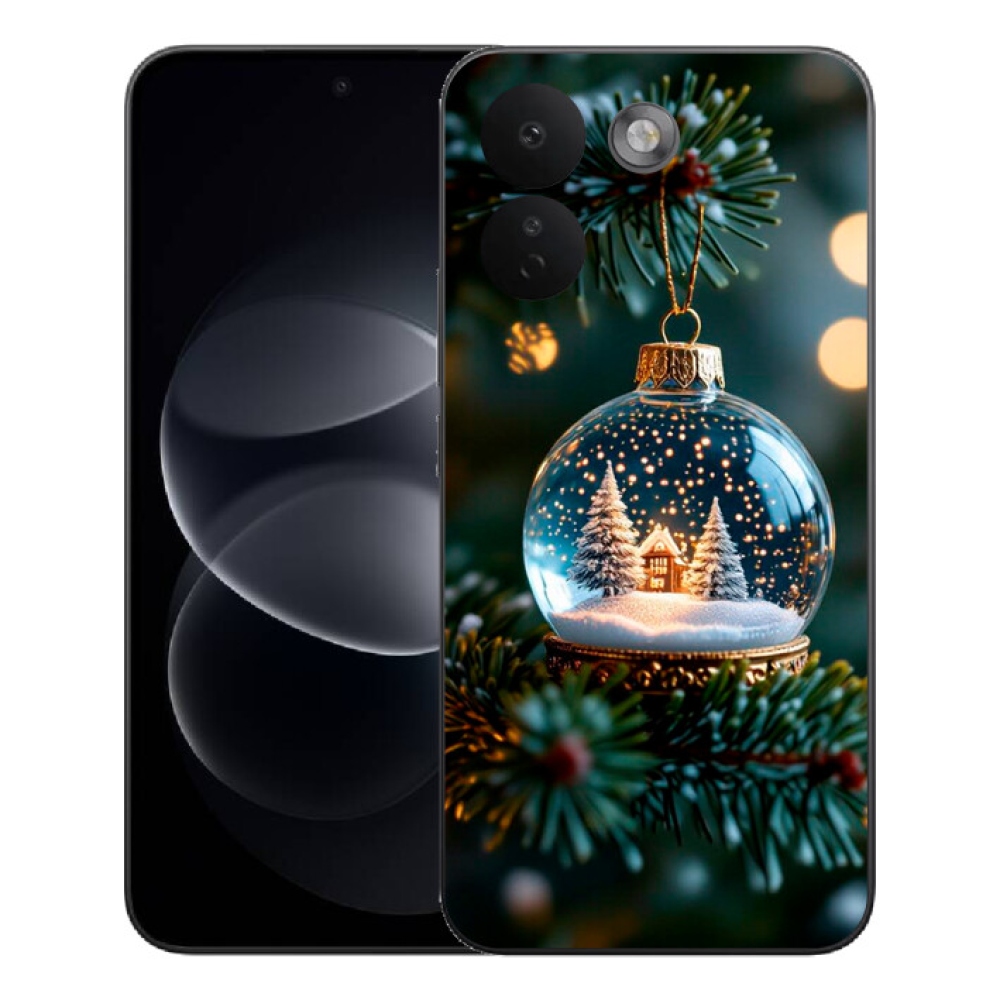 Gelový kryt mmCase na Xiaomi Redmi Note 17 Pro Max 5G - vánoční koule 2