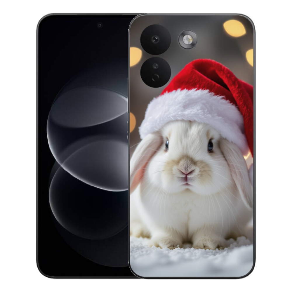 Gelový kryt mmCase na Xiaomi Redmi Note 17 Pro Max 5G - vánoční králík