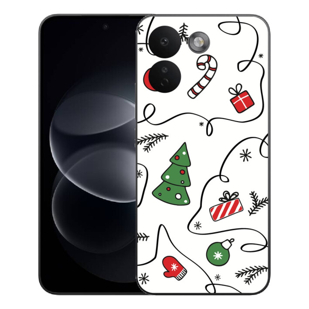 Gelový kryt mmCase na Xiaomi Redmi Note 17 Pro Max 5G - vánoční motivy