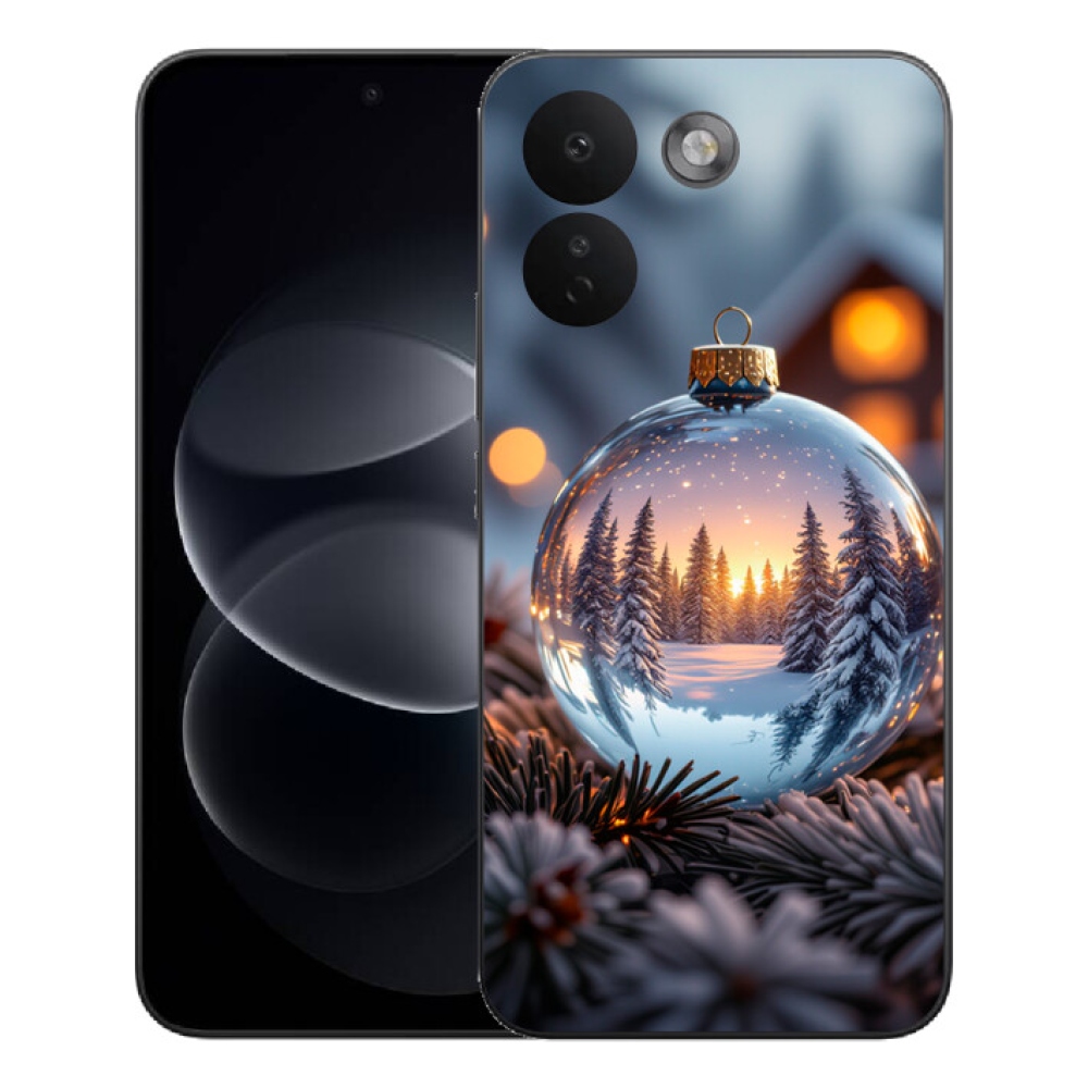 Gelový kryt mmCase na Xiaomi Redmi Note 17 Pro Max 5G - vánoční ozdoba