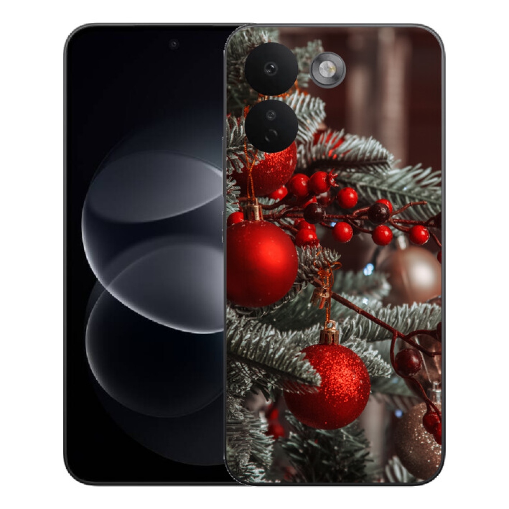 Gelový kryt mmCase na Xiaomi Redmi Note 17 Pro Max 5G - vánoční ozdoby 2