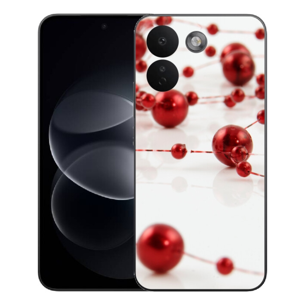 Gelový kryt mmCase na Xiaomi Redmi Note 17 Pro Max 5G - vánoční řetěz