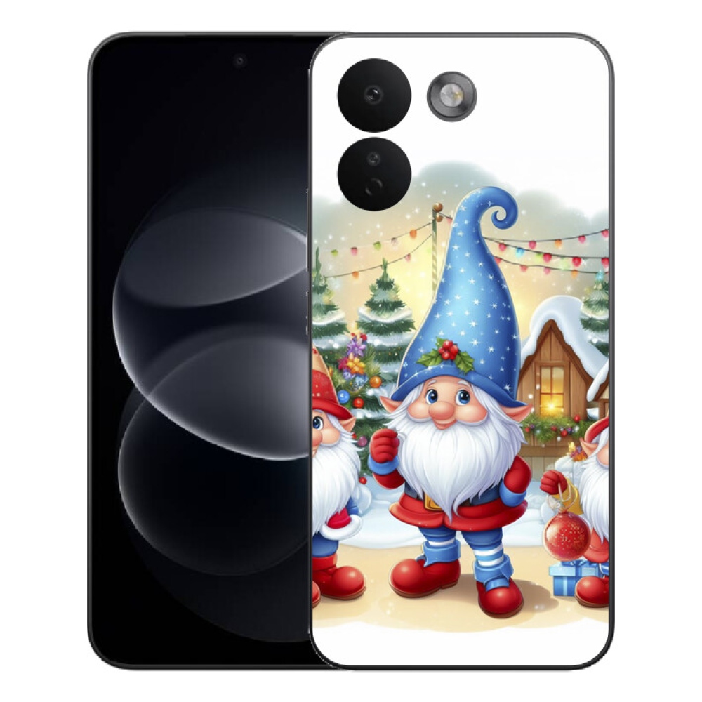 Gelový kryt mmCase na Xiaomi Redmi Note 17 Pro Max 5G - vánoční skřítci