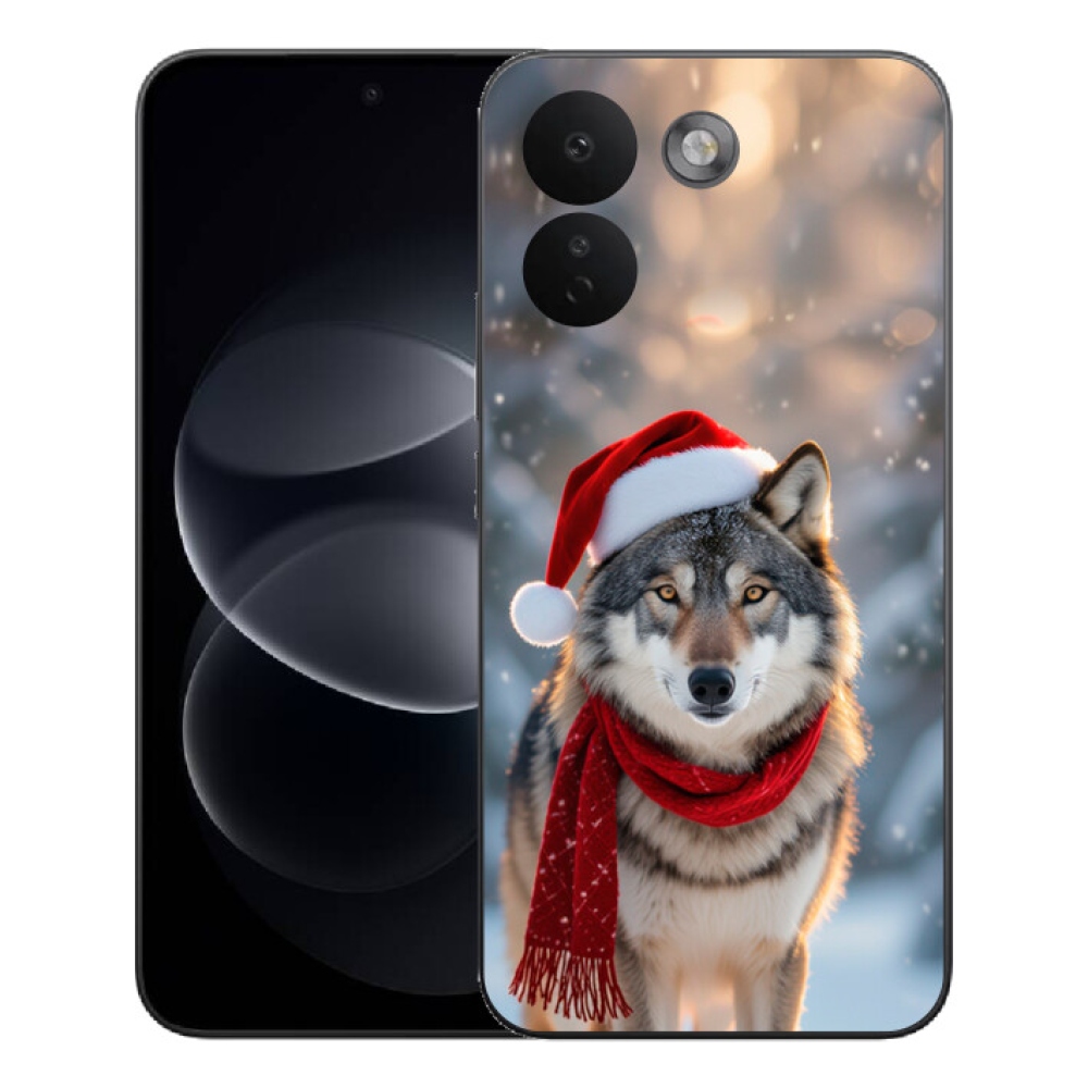 Gelový kryt mmCase na Xiaomi Redmi Note 17 Pro Max 5G - vánoční vlk