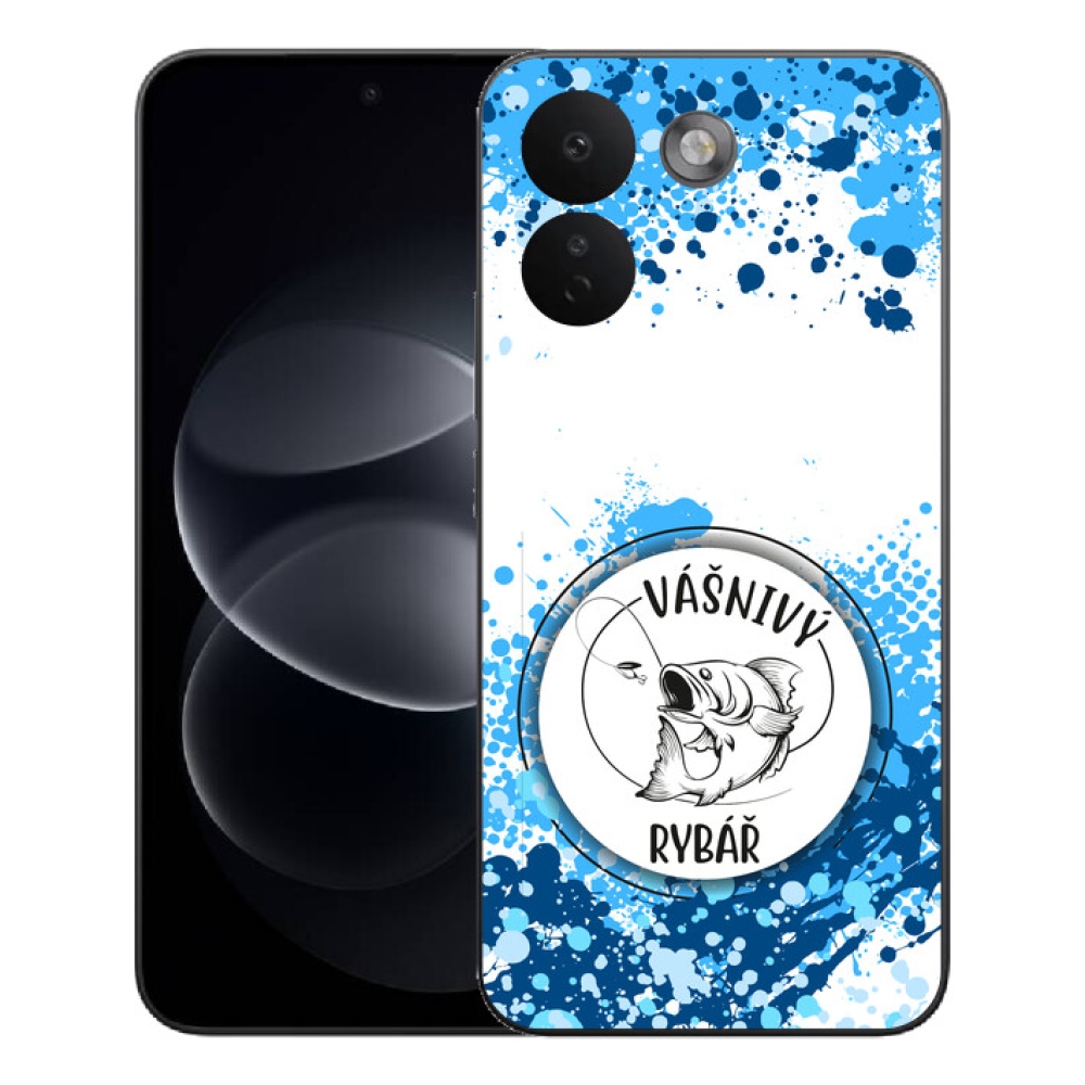 Gelový kryt mmCase na Xiaomi Redmi Note 17 Pro Max 5G - vášnivý rybář bílé pozadí
