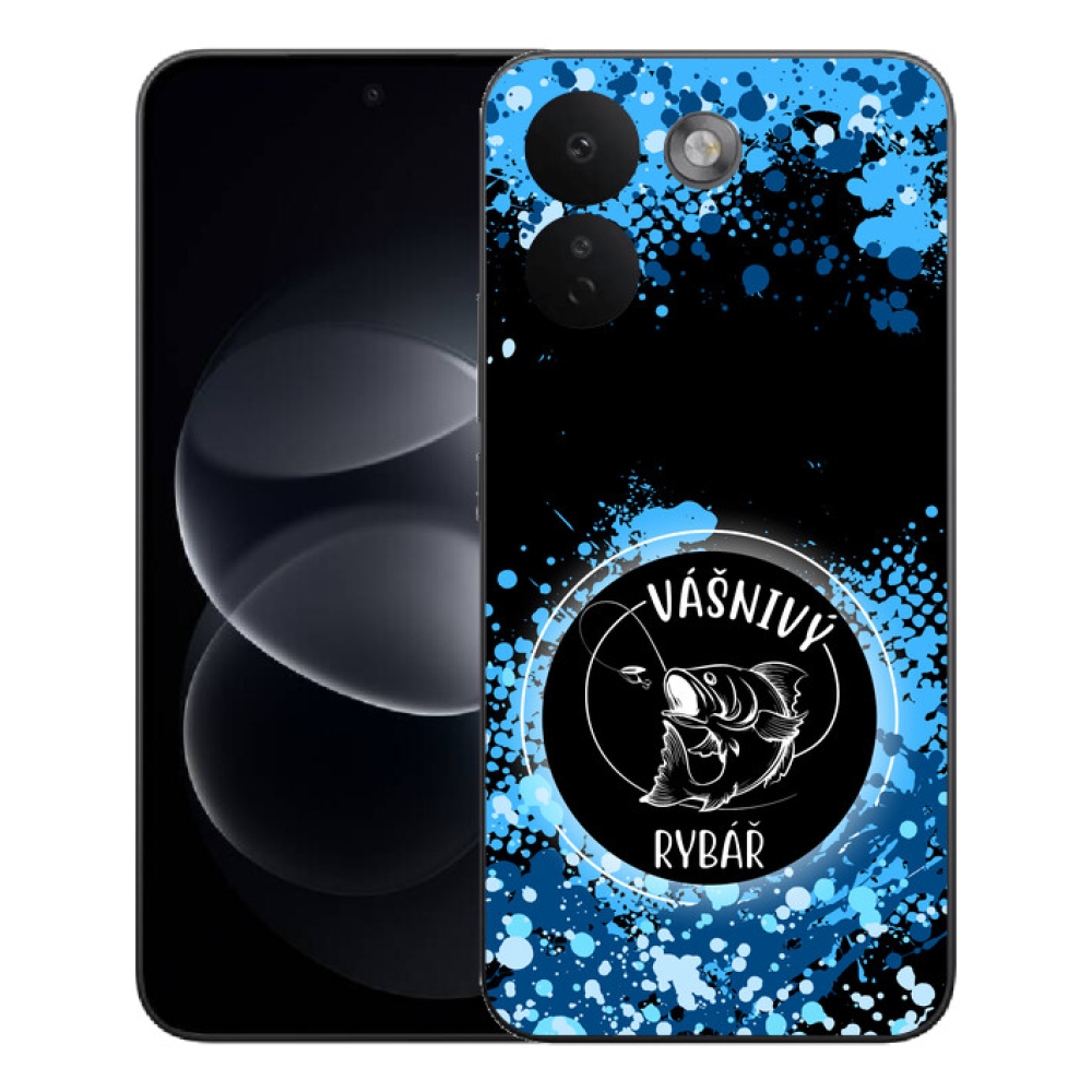 Gelový kryt mmCase na Xiaomi Redmi Note 17 Pro Max 5G - vášnivý rybář černé pozadí