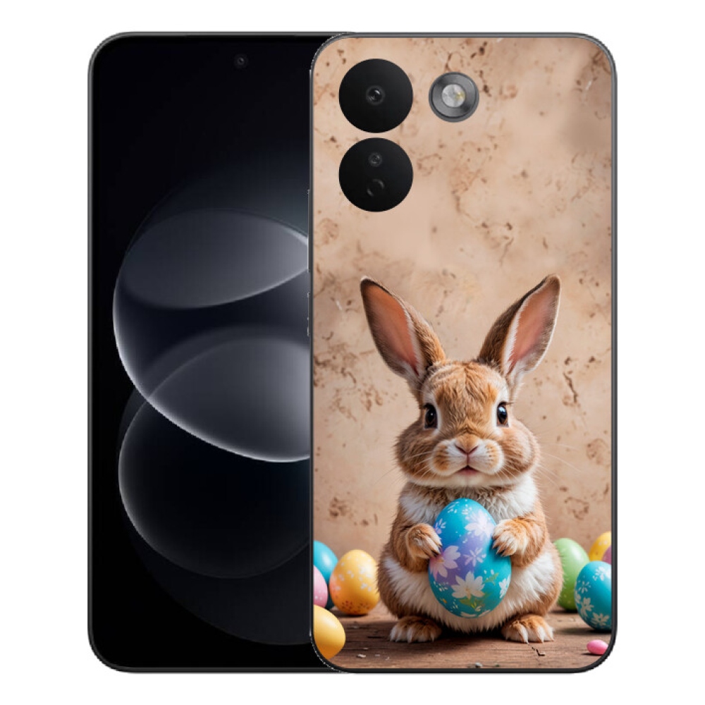Gelový kryt mmCase na Xiaomi Redmi Note 17 Pro Max 5G - velikonoční králíček