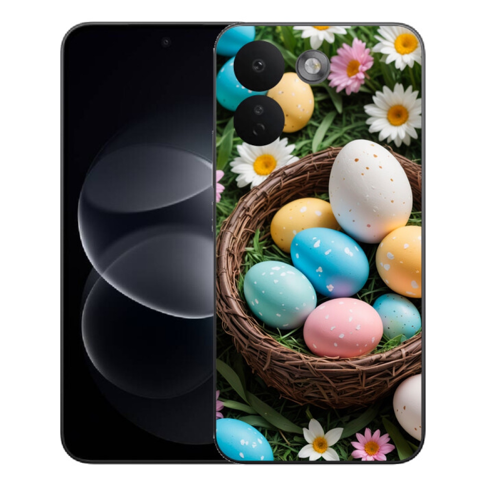 Gelový kryt mmCase na Xiaomi Redmi Note 17 Pro Max 5G - velikonoční vajíčka 2