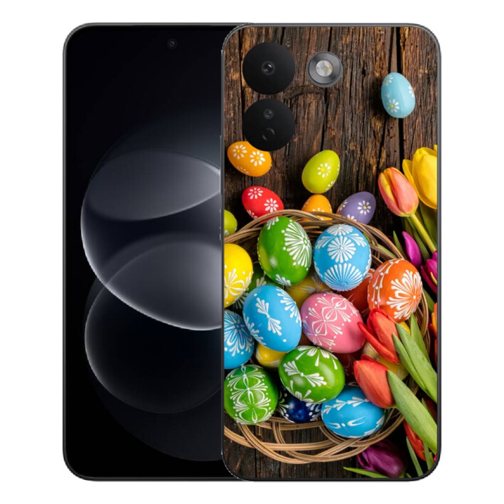 Gelový kryt mmCase na Xiaomi Redmi Note 17 Pro Max 5G - velikonoční vajíčka