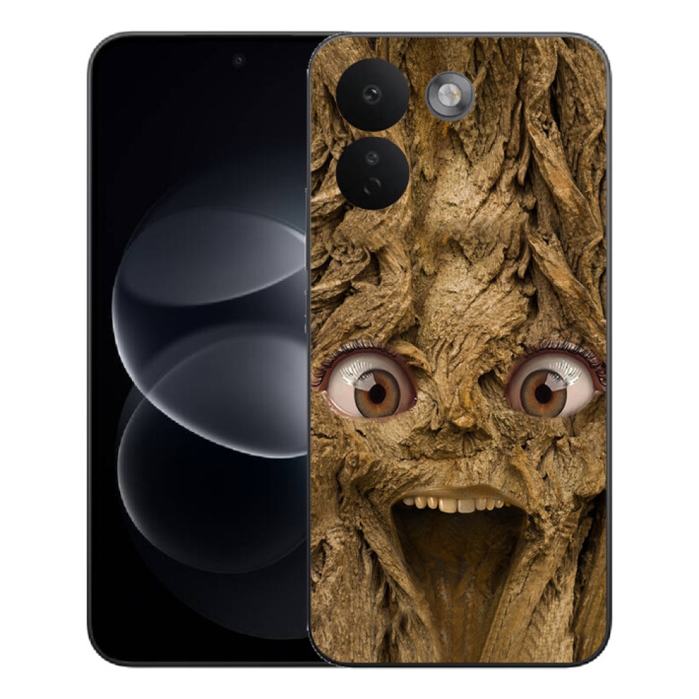 Gelový kryt mmCase na Xiaomi Redmi Note 17 Pro Max 5G - veselý strom s očima