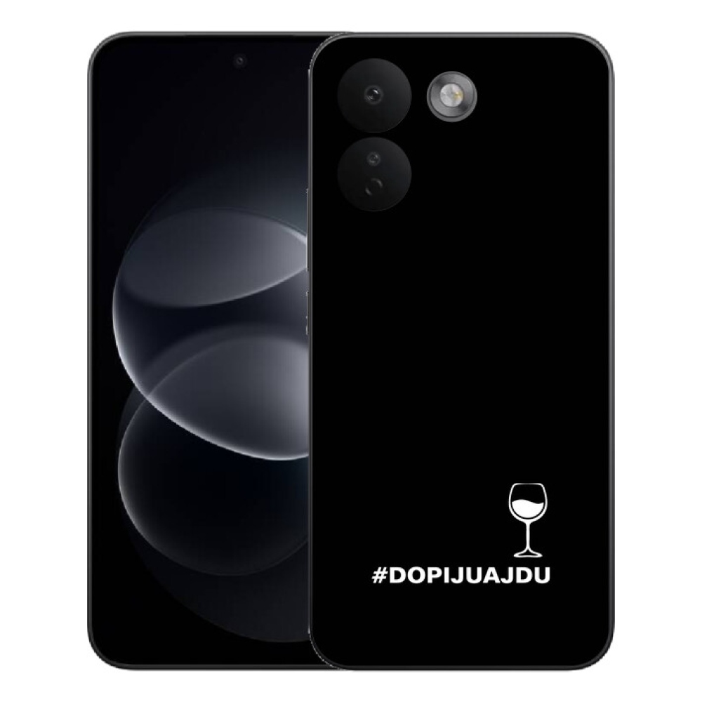 Gelový kryt mmCase na Xiaomi Redmi Note 17 Pro Max 5G - vinný motiv černé pozadí