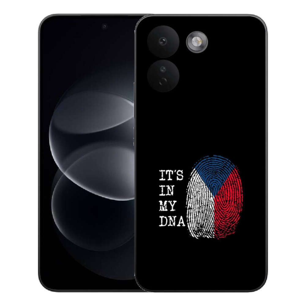 Gelový kryt mmCase na Xiaomi Redmi Note 17 Pro Max 5G - vlajka otisk prstu černé pozadí