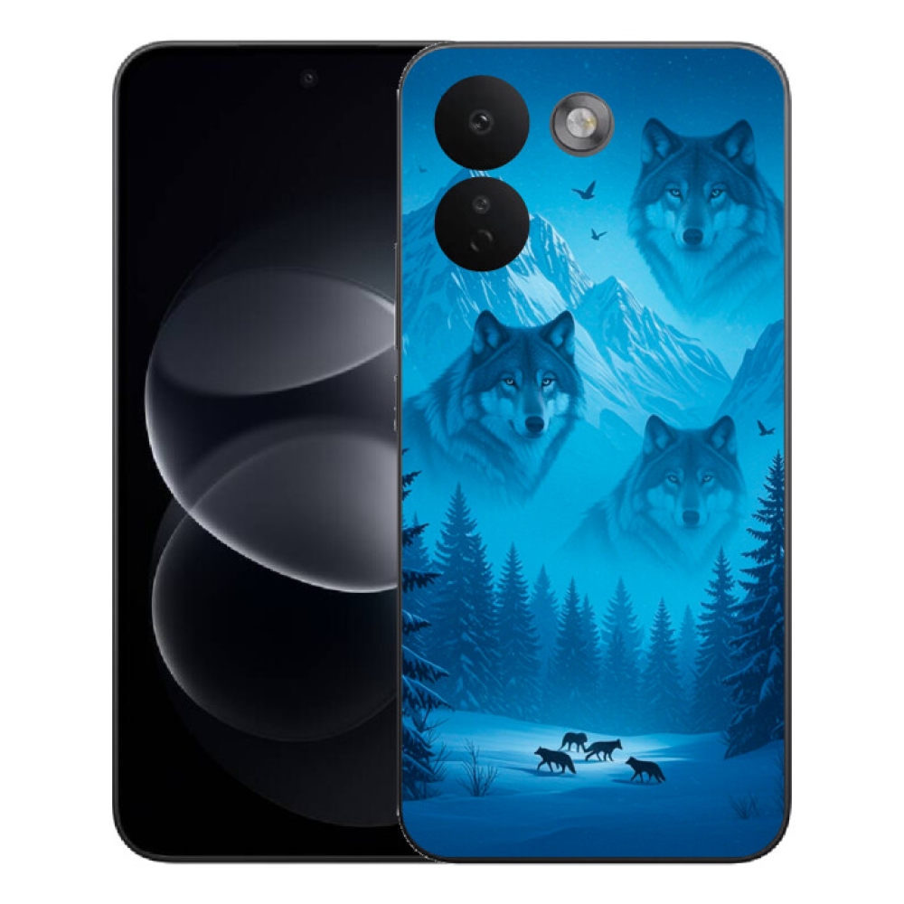 Gelový kryt mmCase na Xiaomi Redmi Note 17 Pro Max 5G - vlčí smečka