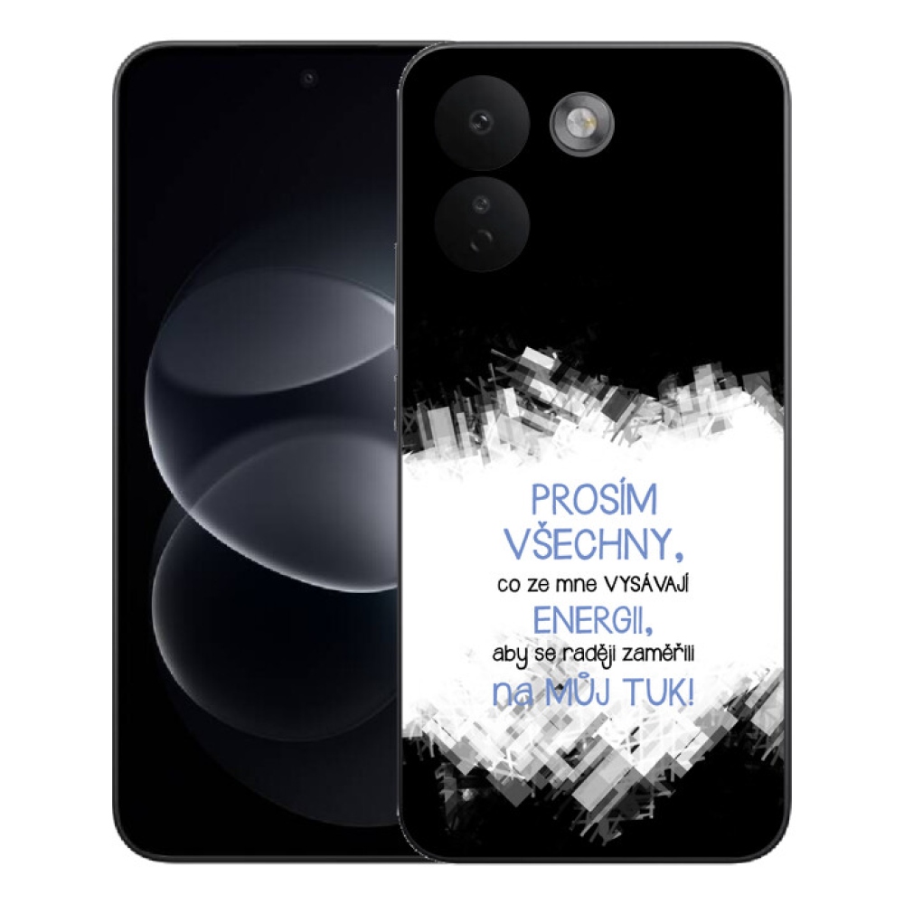 Gelový kryt mmCase na Xiaomi Redmi Note 17 Pro Max 5G - vtipný text 1 modrý