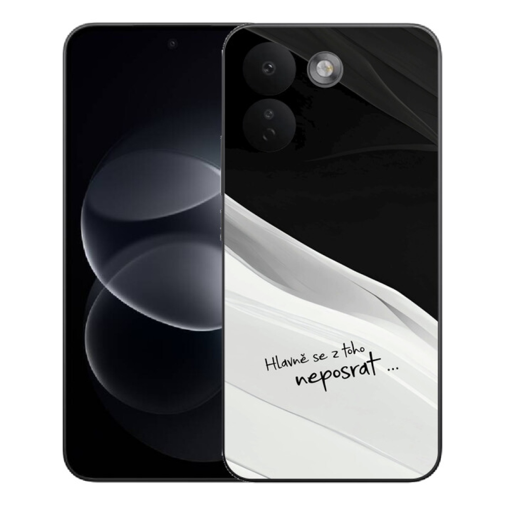 Gelový kryt mmCase na Xiaomi Redmi Note 17 Pro Max 5G - vtipný text 13 bíločerné pozadí