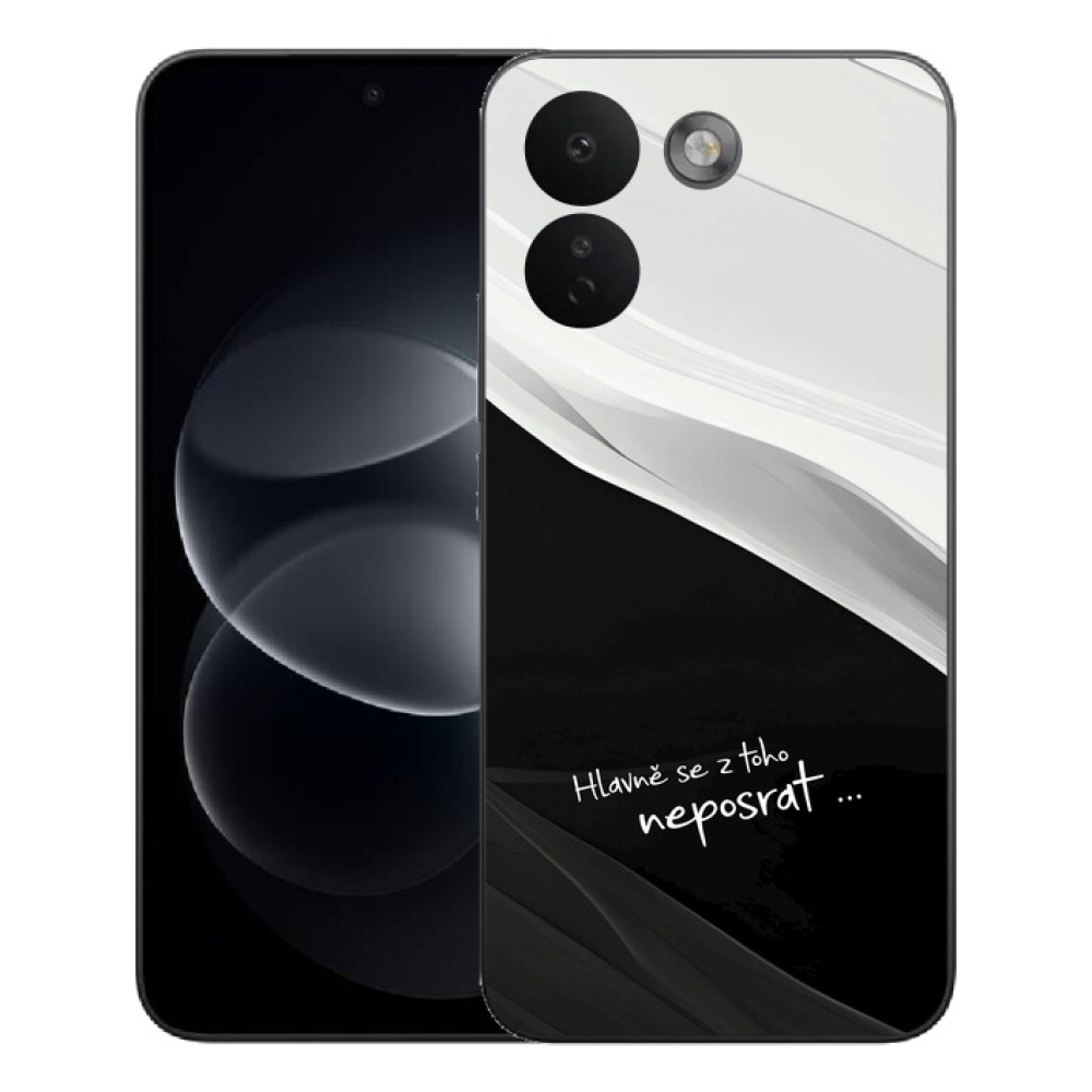 Gelový kryt mmCase na Xiaomi Redmi Note 17 Pro Max 5G - vtipný text 13 černobílé pozadí