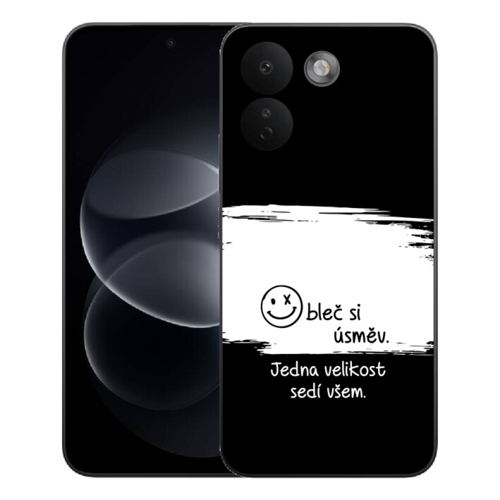 Gelový kryt mmCase na Xiaomi Redmi Note 17 Pro Max 5G - vtipný text 8 bíločerné pozadí