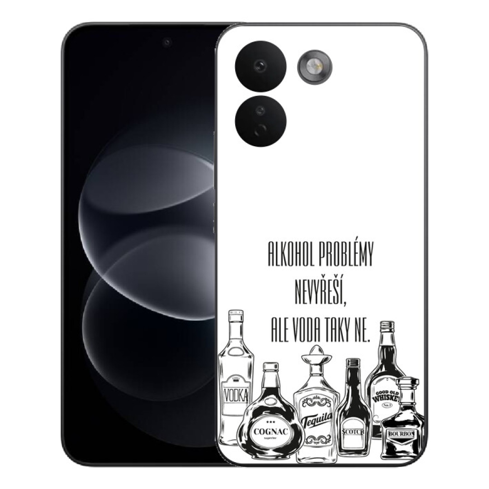 Gelový kryt mmCase na Xiaomi Redmi Note 17 Pro Max 5G - vtipný text bílé pozadí