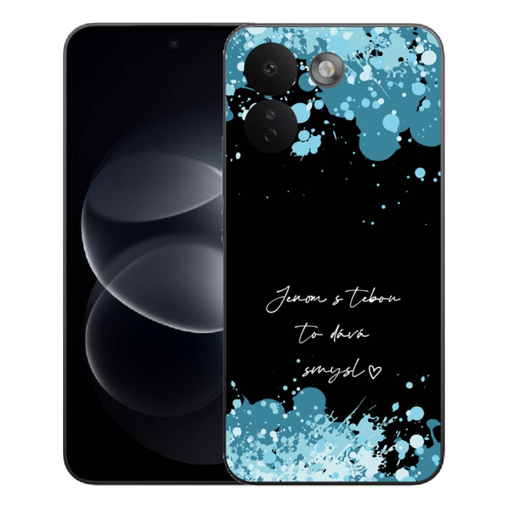 Gelový kryt mmCase na Xiaomi Redmi Note 17 Pro Max 5G - zamilovaný text černé pozadí